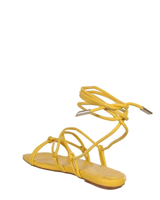 Gia Borghini Metallic "Beautiful" Sandals