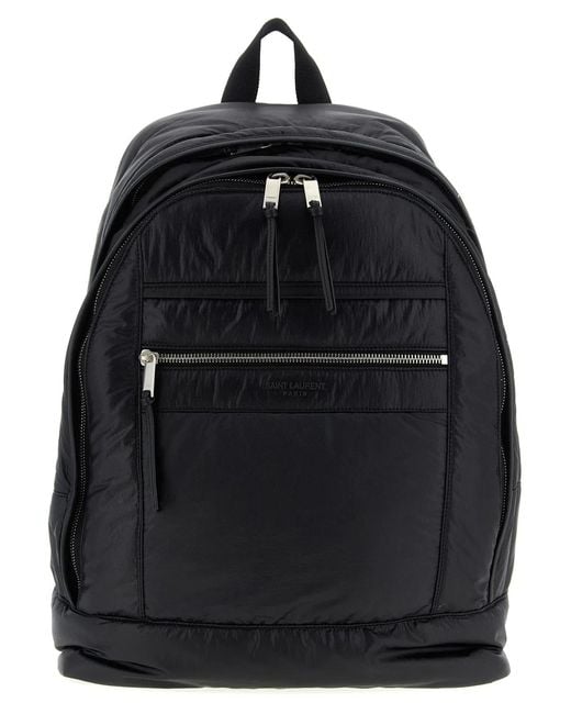Saint Laurent Black 'City' Backpack for men