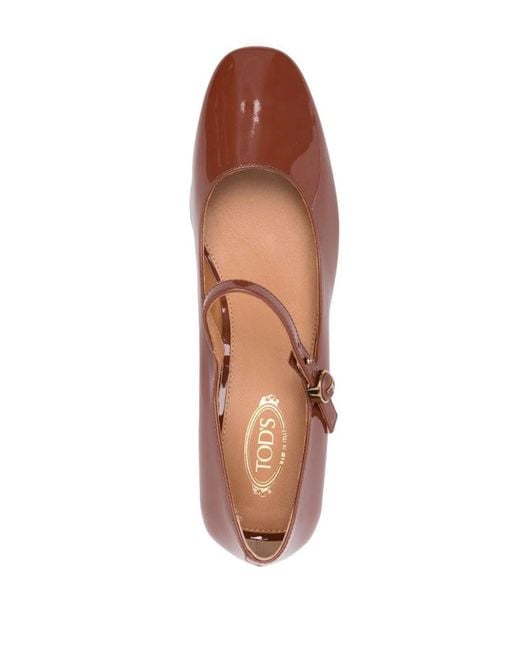 Tod's Brown Cuoio T35 33L Cinturino Bottone