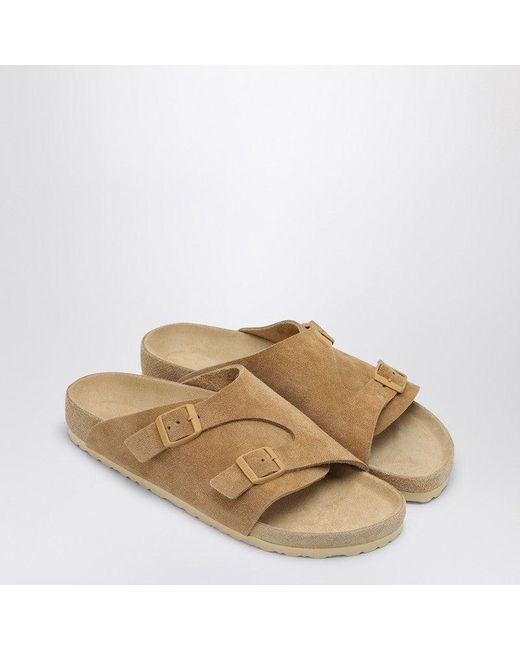 Birkenstock Natural Slide Zürich Exquisite Cream Coloured for men