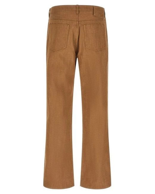 A.P.C. Brown Mid Rise Jeans for men