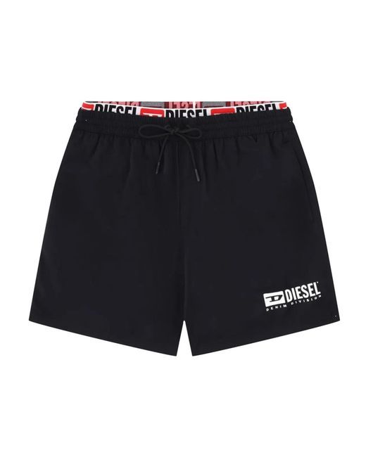 DIESEL Blue Swimsuit With Logo for men