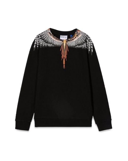 Marcelo Burlon Blue Marcelo Burlon County Of Milan Grizzly Wings Crewneck