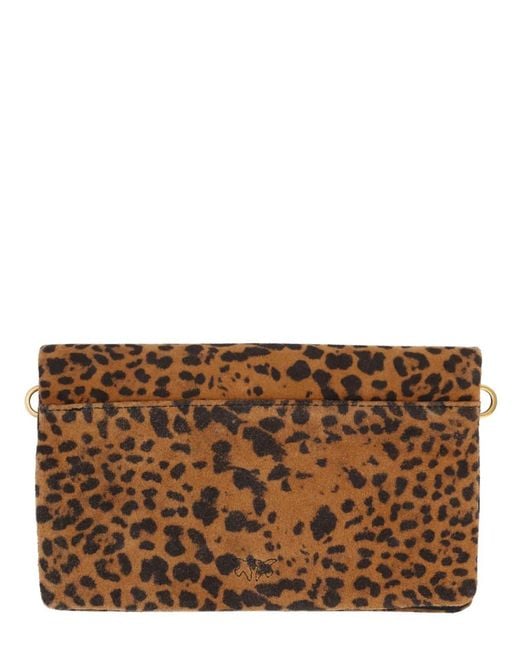 Pinko Brown Polyamide Polyester Zn Shoulder Bag