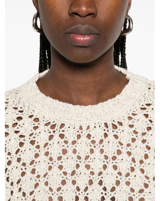 Fabiana Filippi Natural Crewneck Sweater