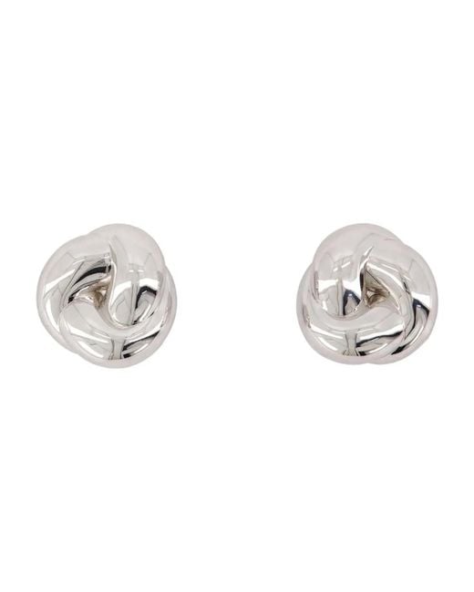 Self-Portrait Metallic Knot Earrings