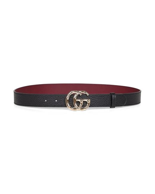Gucci Black Leather Belt