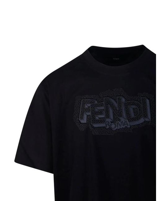 Fendi Black T-Shirt for men