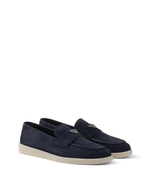 Prada Blue Loafers for men