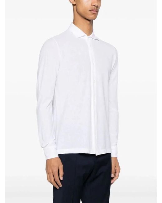 Zanone White Polo for men
