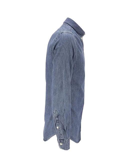 Polo Ralph Lauren Blue Camicia Sport for men