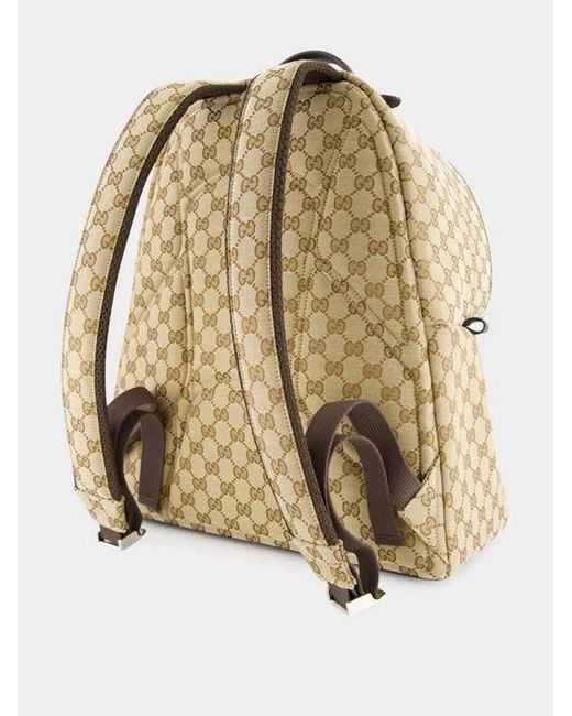 Gucci Natural Medium Fabric Backpack for men
