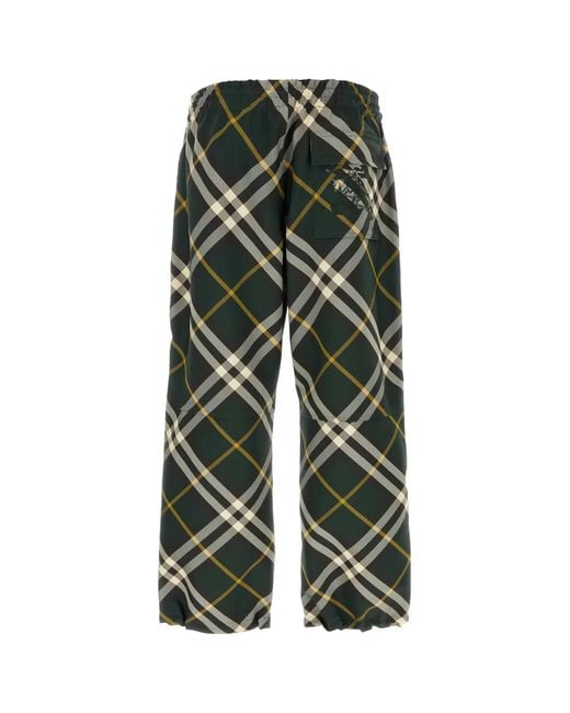 Burberry Green Pants for men