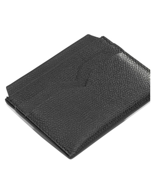Valextra Black "4 Cc" Card Holder for men