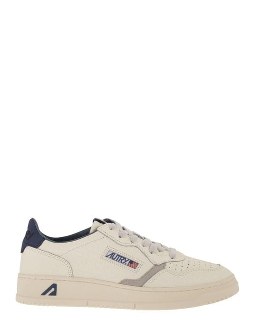 Autry White Medalist Low for men