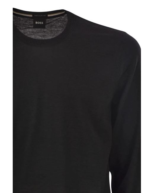 Boss Black Slim Fit Crew Neck Jumper for men