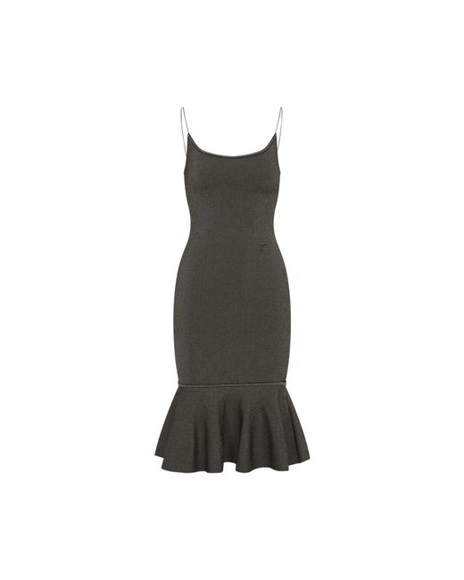 Jacquemus Black Dark Maille Pina Midi Dress