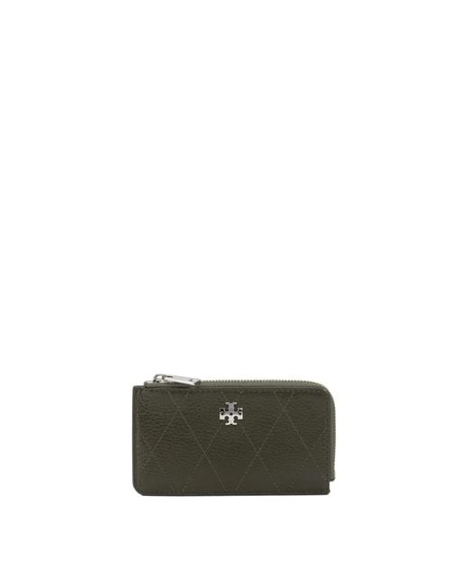 Tory Burch Green Wallets & Card Holders