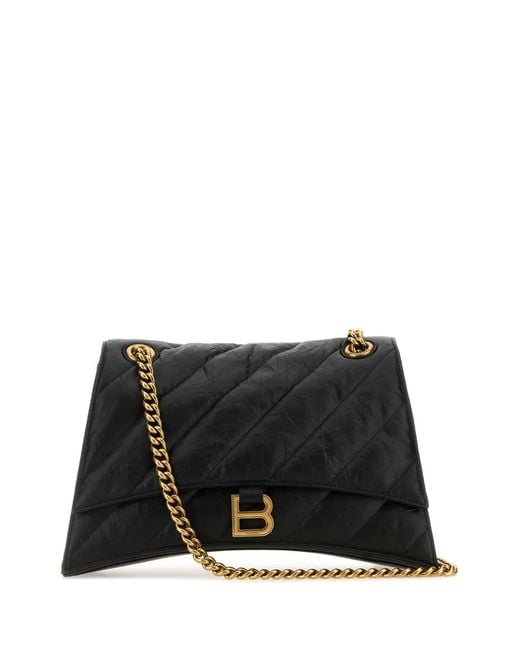 Balenciaga Black Crush Chain Bag M