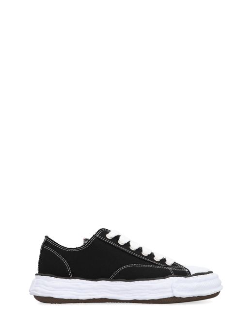 Maison Mihara Yasuhiro Black Peterson Canvas Low-Top Sneakers for men