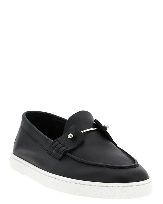 Christian Louboutin Black 'Chambeliboat' Loafers for men