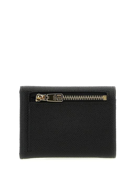 Dolce & Gabbana Black Dolce & Gabbana French Flap Wallet