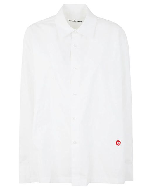 T By Alexander Wang White Shirt With Logo