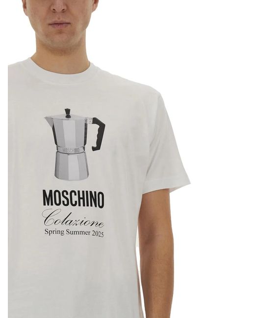Moschino Couture White Breakfast T-Shirt for men