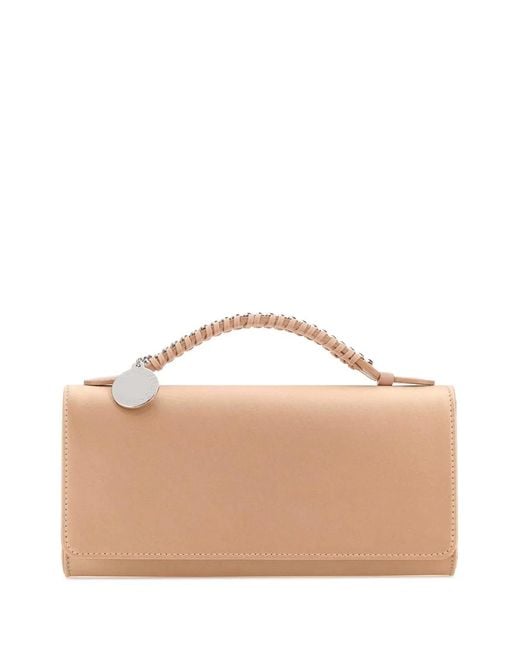 Stella McCartney Brown Falabella Clutch Bag Eco Satin