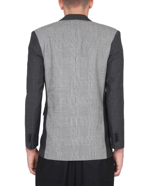Aspesi Gray Single-Breasted Virgin Wool Jacket for men