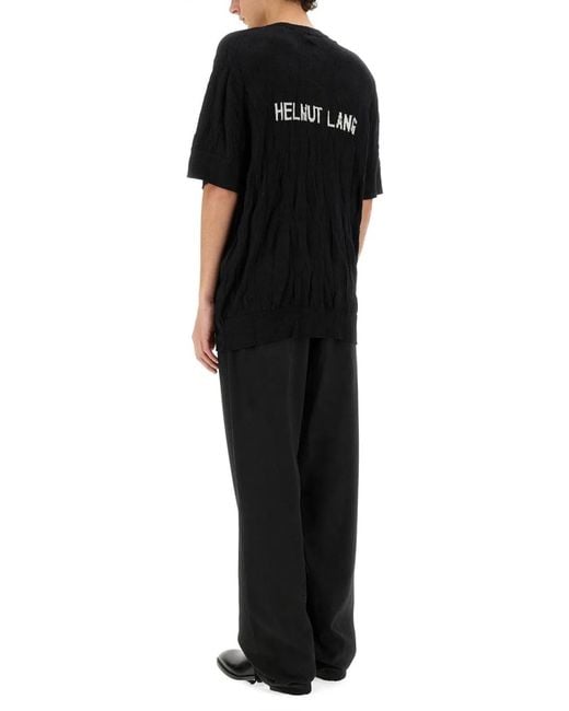 Helmut Lang Black Crushed Shirt for men