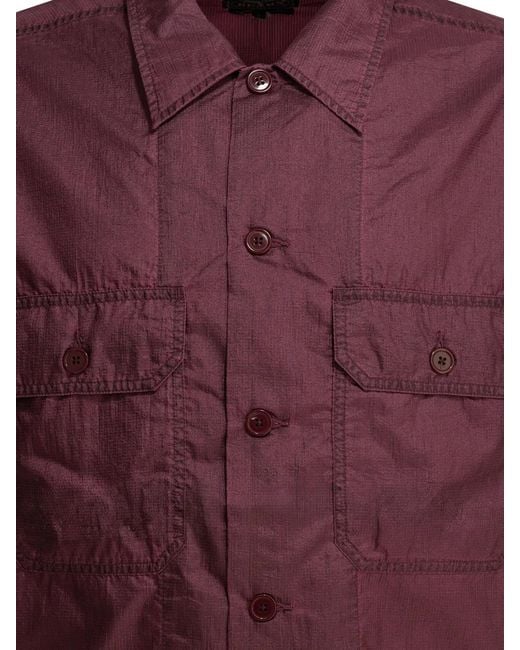 Beams Plus Red "Mil Sht" Casual Shirt for men