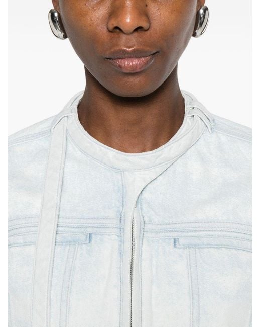 DIESEL Blue Zip Denim Jacket