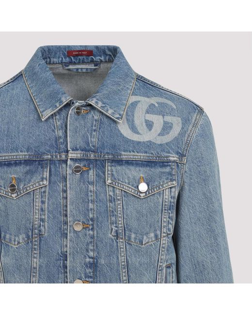 Gucci Blue Denim Jacket for men