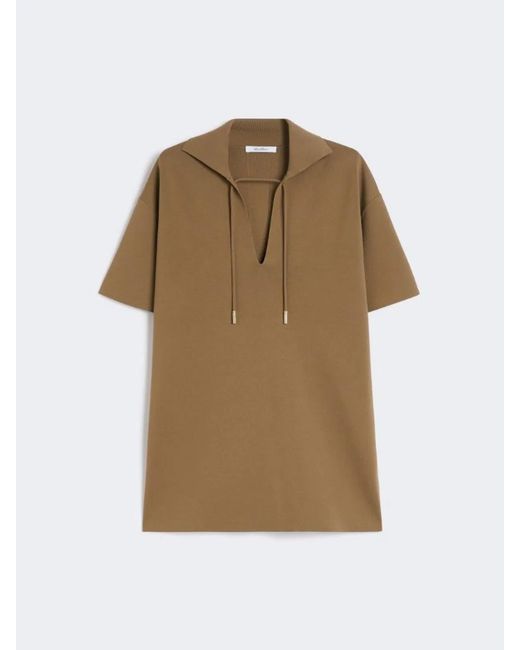 Max Mara Natural Blouse With Short Sleeves