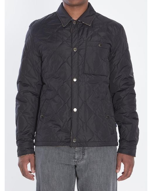 Burberry Black Jacket Reversible for men