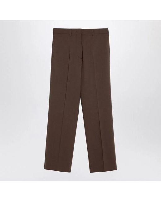 Miu Miu Brown Wool Trousers