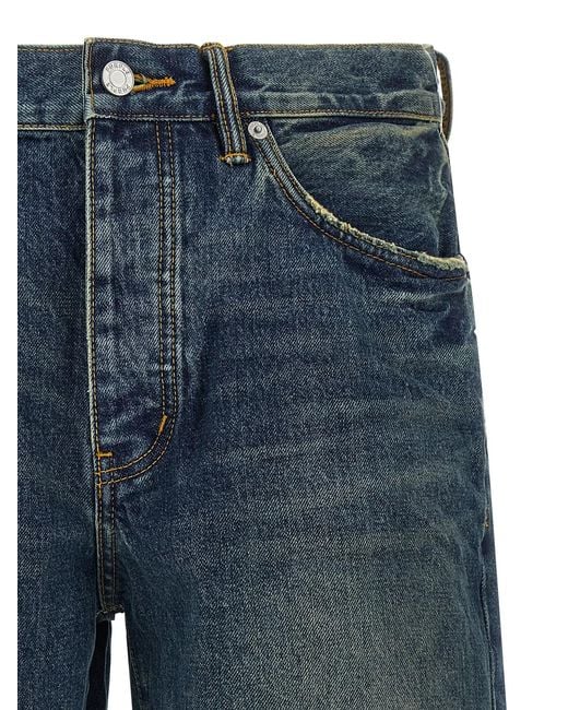 Purple Blue 'P059 Vintage Mid' Bermuda Shorts for men