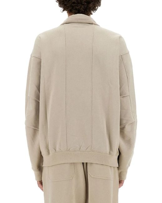 Helmut Lang Natural Zip Sweatshirt for men