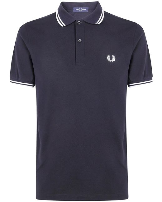 Fred Perry Blue Twin Tipped Shirt for men