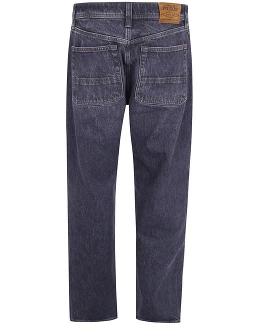 Filson Blue "14-Oz. Straight-Leg Jeans for men