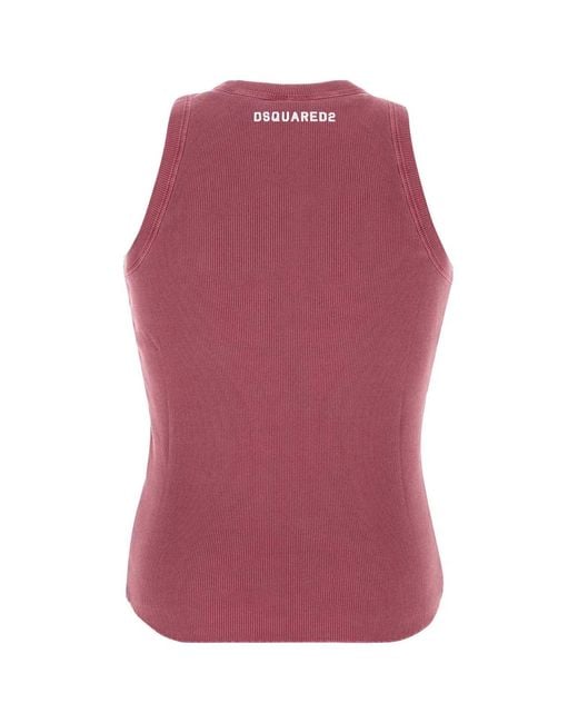 DSquared² Red Tank Top for men