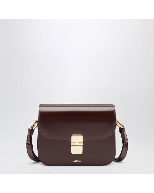 A.P.C. Brown Small Grace Shoulder Bag