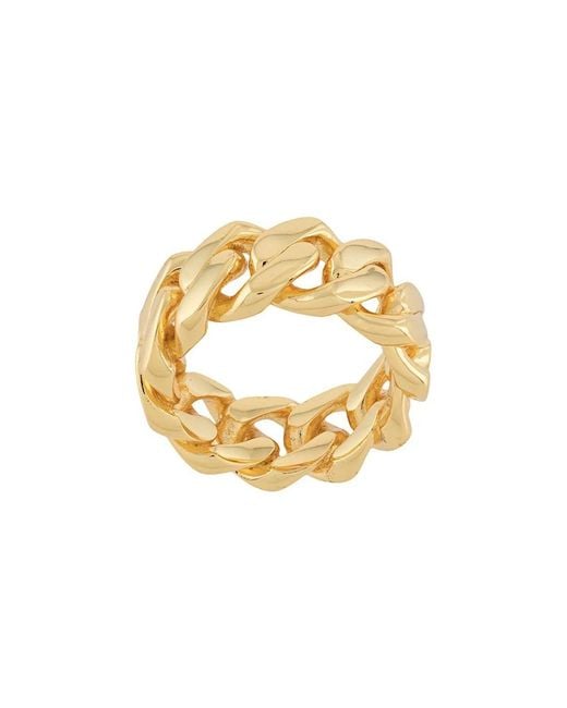 DARKAI Metallic Cuban Ring for men