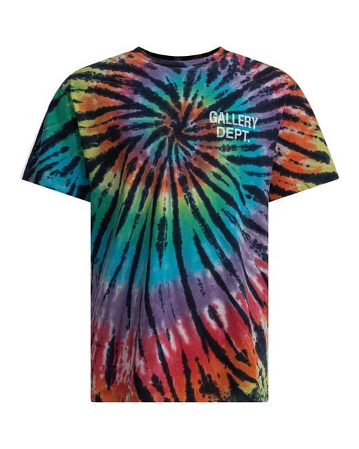 GALLERY DEPT. Blue Cotton T-Shirt for men