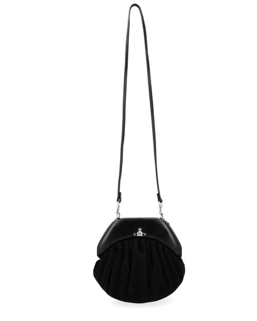 Vivienne Westwood Black Calf Leather Handbag