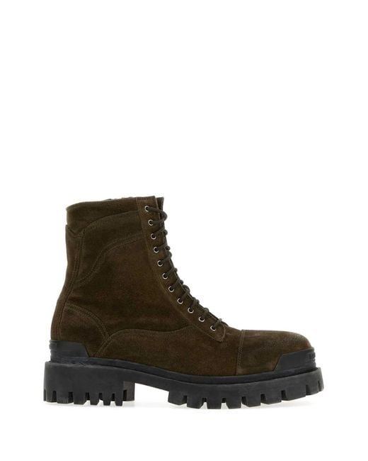Balenciaga Brown Combat Strike L20 for men