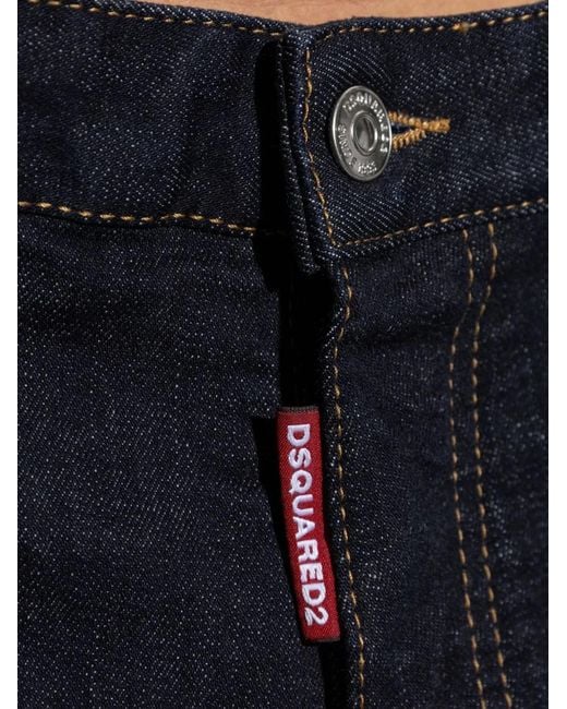 DSquared² Blue Cotton Five Pockets Jeans for men