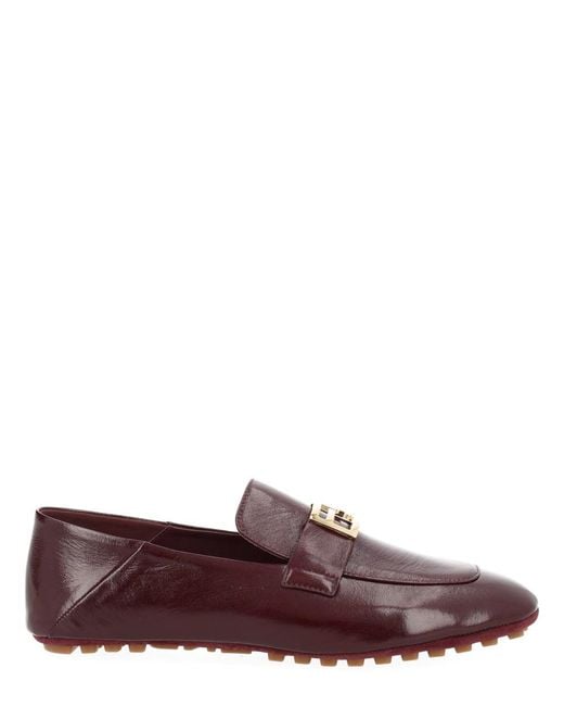 Fendi Purple Mocassino "Baguette"