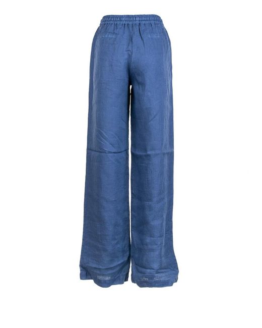 Fay Blue High-Waisted Trousers Sugar Paper